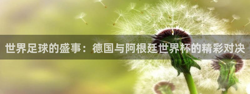2026世界杯直播：世界足球的盛事：德国与阿根廷世界杯的精彩对决